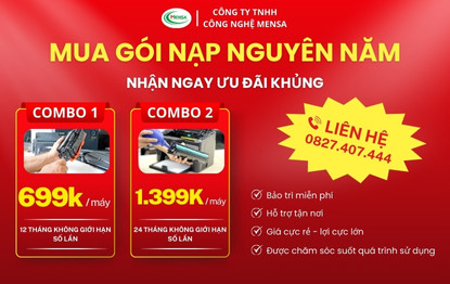 GÓI NẠP MỰC GIÁ RẺ TẠI HCM – CHĂM MÁY ĐẾN TẬN NHÀ