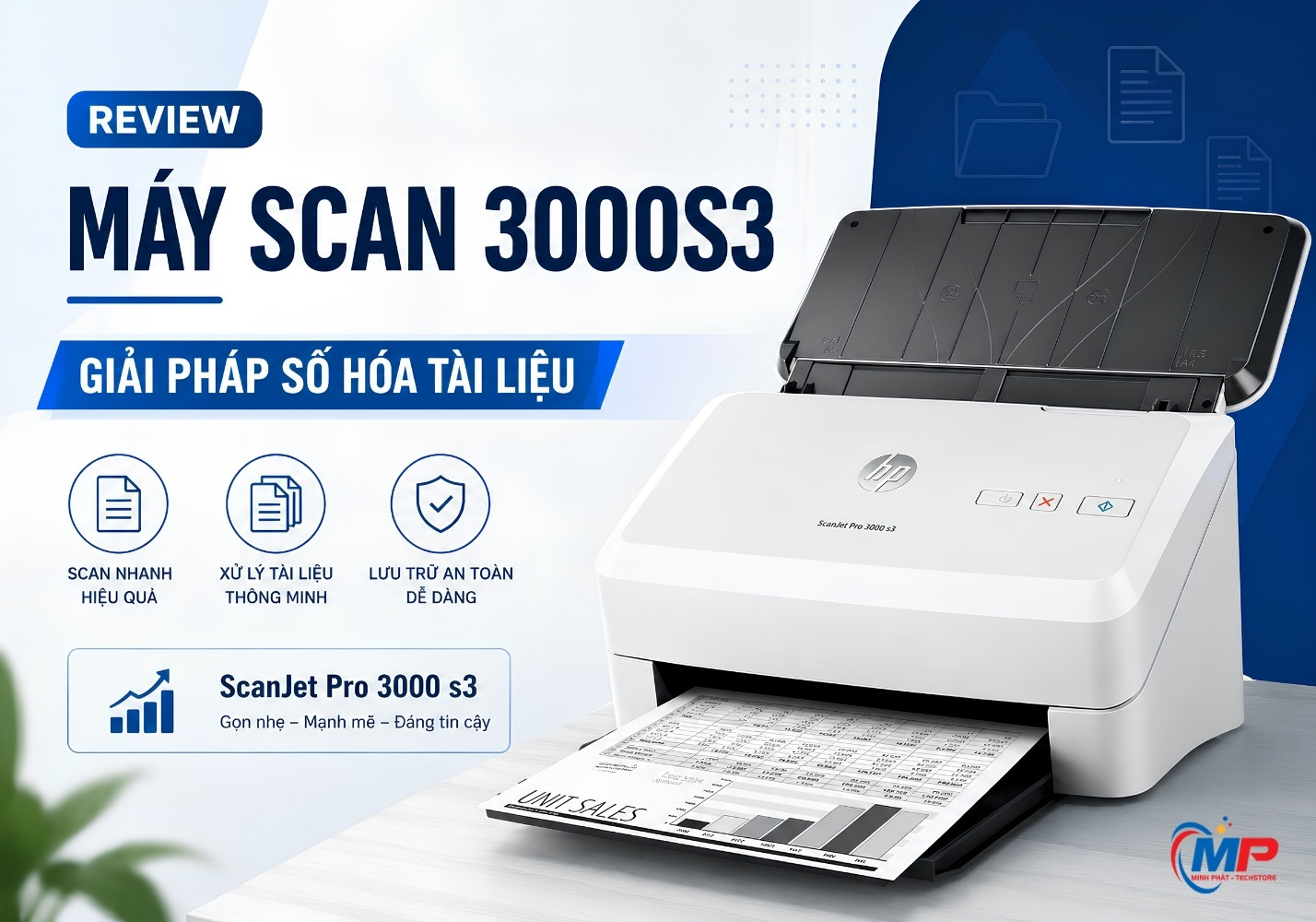 Review máy scan 3000S3: Giải pháp số hóa tài liệu tốc độ cao cho doanh nghiệp
