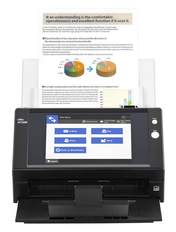 Cho thuê máy scan Ricoh Network Scanner N7100 (2 mặt/ Network/ ADF 50 tờ/ 25ppm)