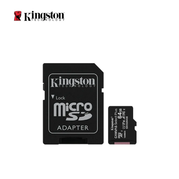 Thẻ nhớ MicroSD 64G KINGSTON Box Class10 80MB/s Công ty (Kèm SD adapter)