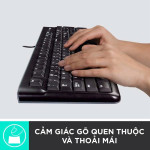 Bàn phím Logitech K120 (USB/Đen)