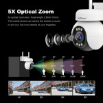 Camera Srihome SH051 - quan sát zoom quang 5X - WiFi 5G - Quay video 2K - Thoại hai chiều